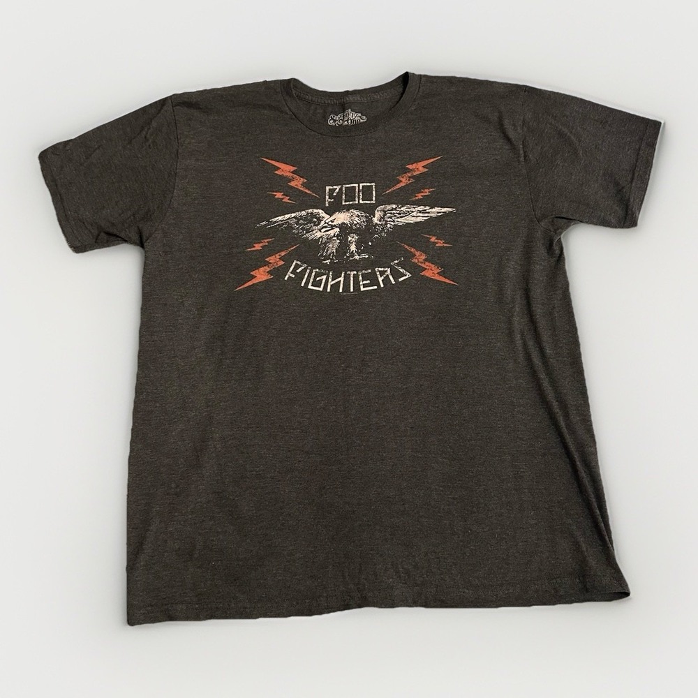Foo Fighters Electric Eagle Gray Six Fifty One Band T Shirt Tee Sz XL